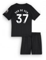 Tottenham Hotspur Micky van de Ven #37 Venkovní dres pro děti 2025-26 Krátký Rukáv (+ trenýrky)